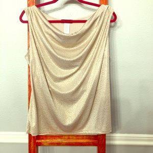 Gold leopard print blouse